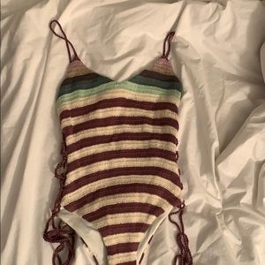 Brand new never worn Mara Hoffman knot one-piece